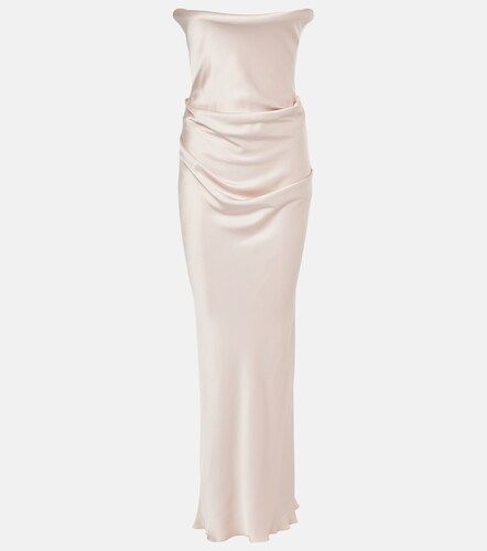 Victoria Beckham Robe longue corset - Victoria Beckham - Modalova