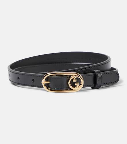 Ceinture Interlocking G en cuir - Gucci - Modalova