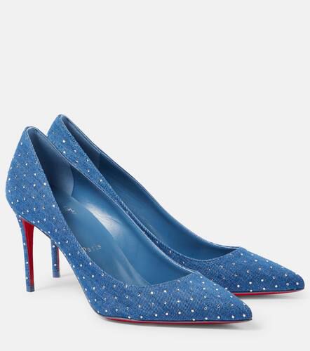 Escarpins Kate 85 en denim à ornements - Christian Louboutin - Modalova