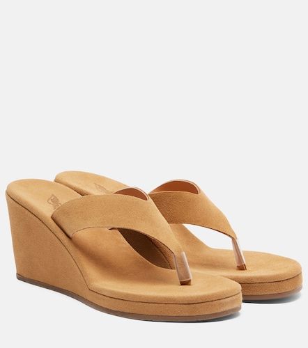 Mules compensées Charys en daim - Ancient Greek Sandals - Modalova