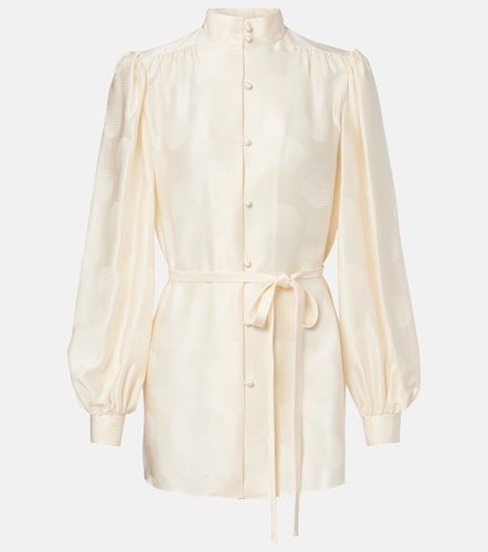 Chemise en soie à ceinture - Valentino - Modalova