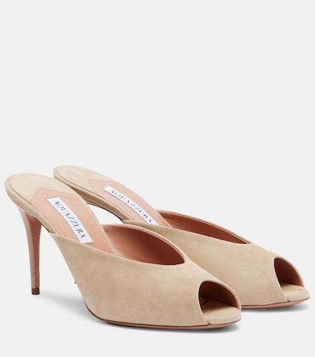 Aquazzura Mules Secret 85 en daim - Aquazzura - Modalova