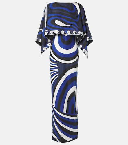 Robe longue et cape Iride en soie - Pucci - Modalova