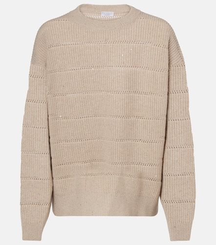 Pull en cachemire et laine mlangs - Brunello Cucinelli - Modalova