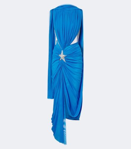 Robe midi en tulle à ornement - David Koma - Modalova