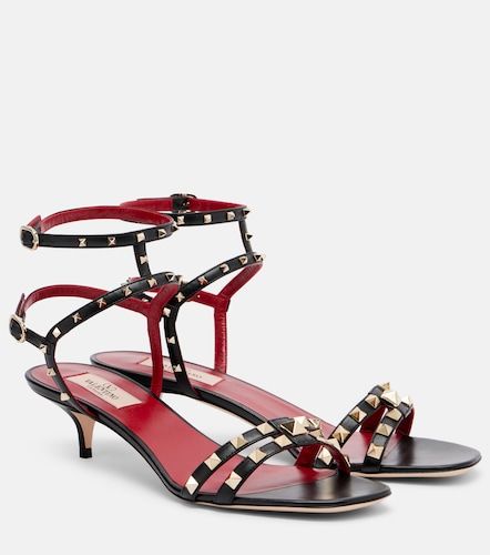Sandales Rockstud en cuir - Valentino Garavani - Modalova