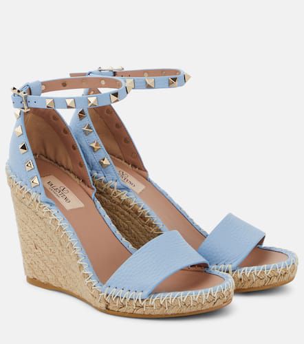 Espadrilles compensées Rockstud Double - Valentino Garavani - Modalova