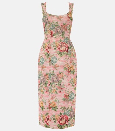 Robe midi bustier à imprimé floral - Markarian - Modalova