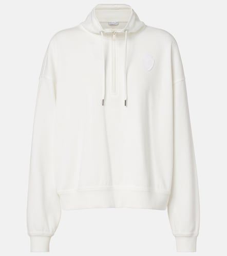 Sweat-shirt zippé en coton mélangé - Brunello Cucinelli - Modalova