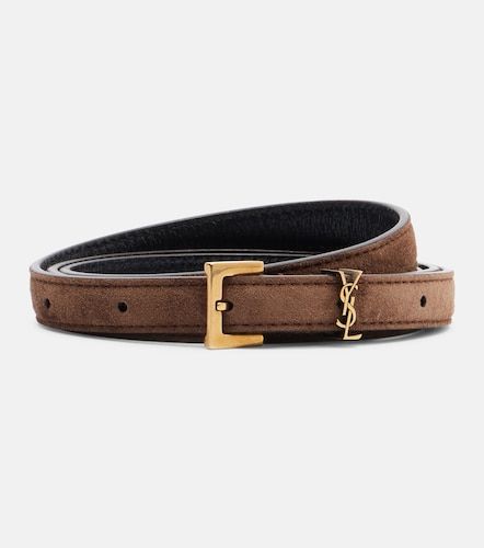 Ceinture Cassandre en daim - Saint Laurent - Modalova
