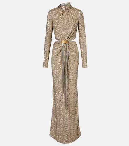 Rabanne Robe longue à sequins - Rabanne - Modalova