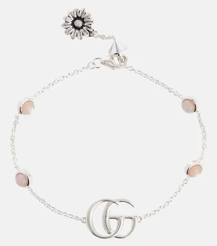 Bracelet Double G en perles et argent sterling - Gucci - Modalova