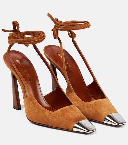 Escarpins Blade 105 en daim - Saint Laurent - Modalova