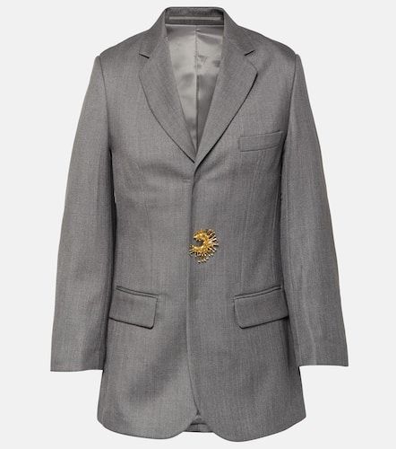 Blazer en laine mélangée - Jacques Wei - Modalova