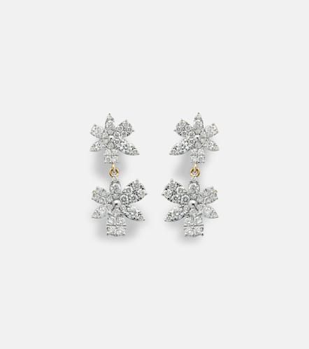 Boucles d'oreilles Grand Magnolia en or 14 ct et diamants - Stone and Strand - Modalova