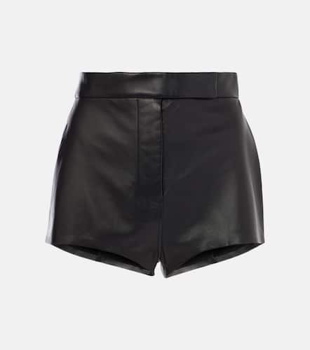 Short à taille haute en cuir - Alex Perry - Modalova