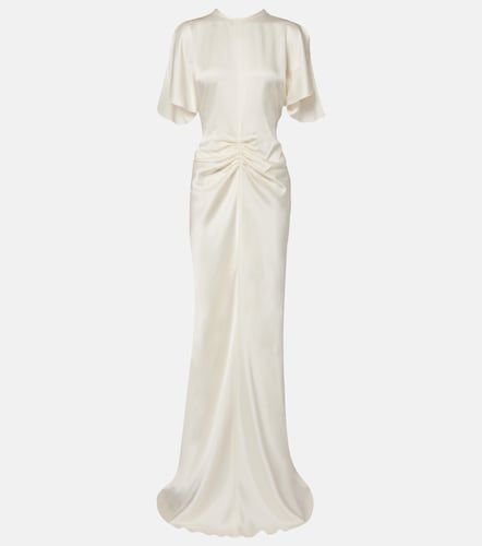 Robe longue de mariée en satin - Victoria Beckham - Modalova