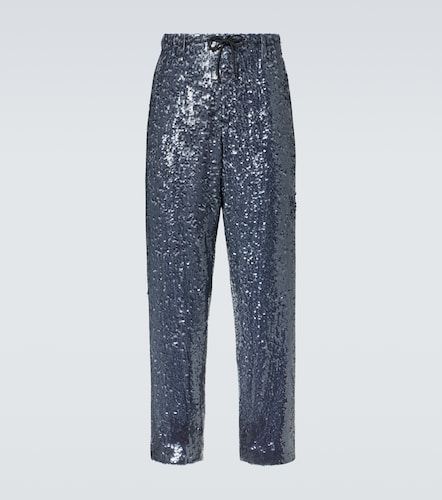 Pantalon droit à sequins - Dries Van Noten - Modalova