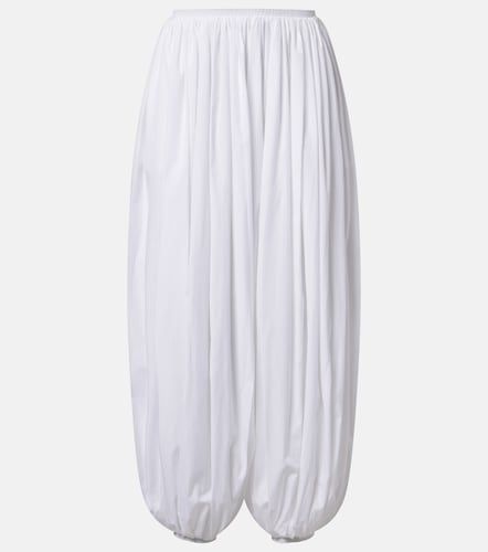 Alaïa Pantalon ballon en coton à rayures - Alaia - Modalova