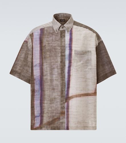 Chemise imprimée en coton et soie - Giorgio Armani - Modalova