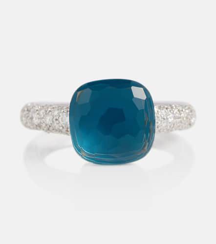 Bague Nudo en or 18 ct, topaze London Blue et diamants - Pomellato - Modalova