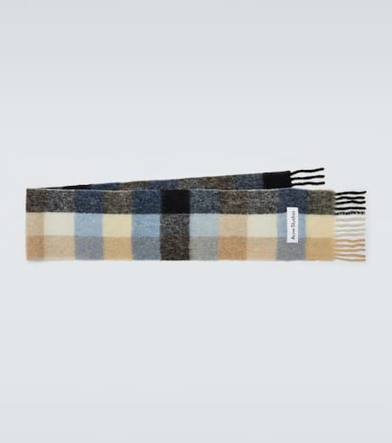 Écharpe en laine mélangée à carreaux - Acne Studios - Modalova