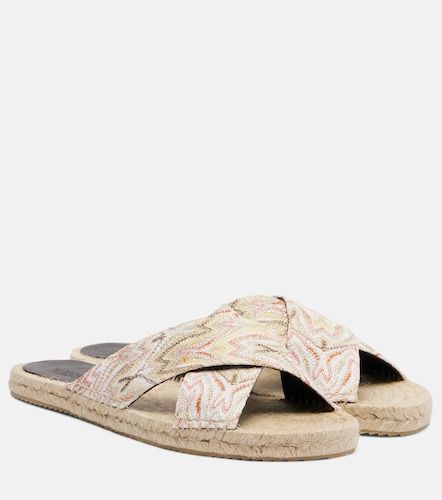 Mules espadrilles Harlow Zigzag en lamé - Missoni - Modalova