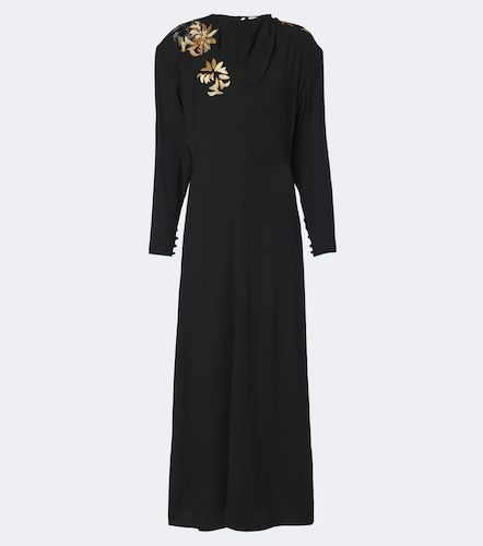 Robe longue Samsha en crêpe à broderies - Isabel Marant - Modalova