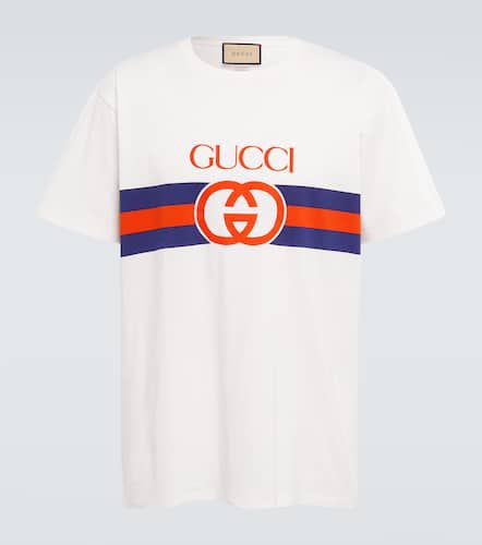 T-shirt Interlocking G en coton - Gucci - Modalova