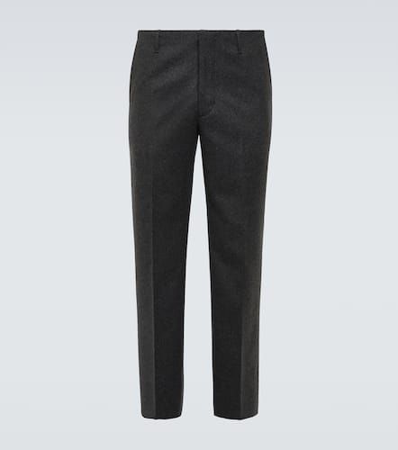 Pantalon droit raccourci en laine - Prada - Modalova