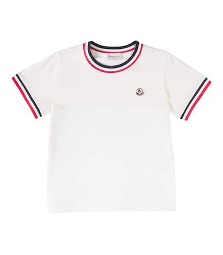 T-shirt Tricolor en coton - Moncler Enfant - Modalova