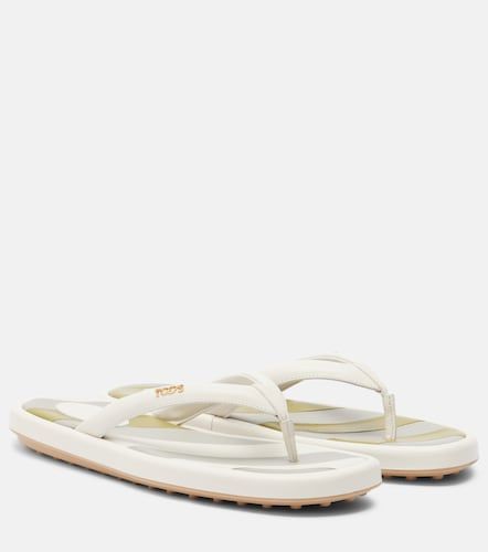 Tod's Tongs en cuir à rayures - Tod's - Modalova