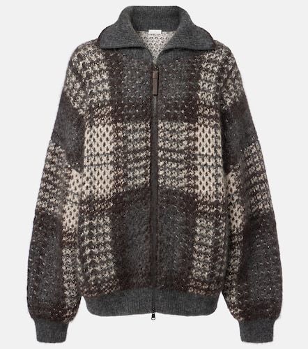 Cardigan en mohair mélangé - Brunello Cucinelli - Modalova
