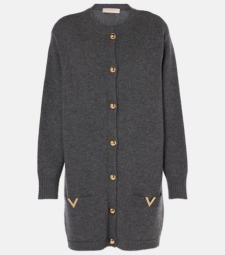 Cardigan oversize VGold en laine vierge - Valentino - Modalova