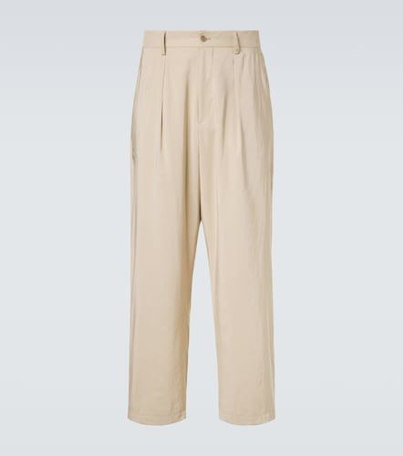 Pantalon droit Archivio en soie mélangée - Giorgio Armani - Modalova