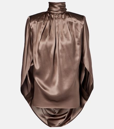 Top en satin de soie mélangé - Mugler - Modalova
