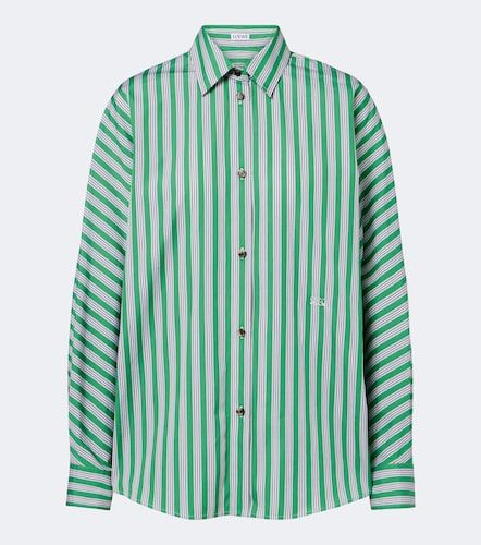 Chemise Double L rayée en popeline de coton - Loewe - Modalova