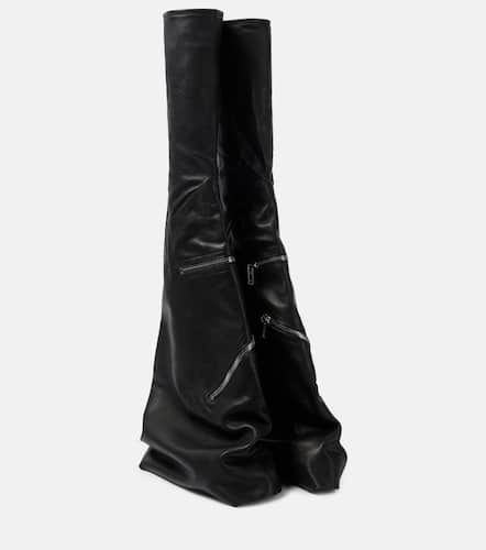 Bottes Cargoflares en cuir - Rick Owens - Modalova