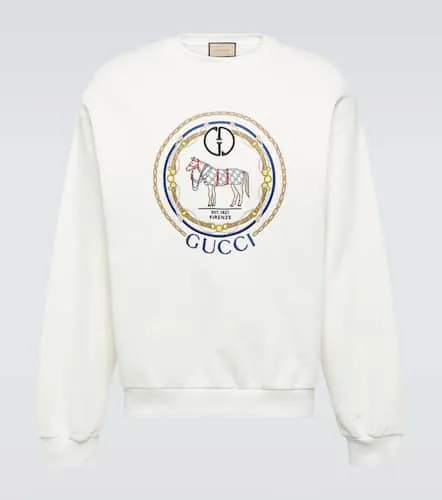 Sweat-shirt GG brodé en coton - Gucci - Modalova