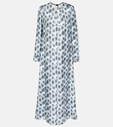 Marni Robe longue imprimée en soie - Marni - Modalova