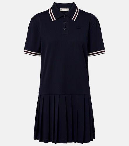Robe polo plissée à rayures - Tory Burch - Modalova