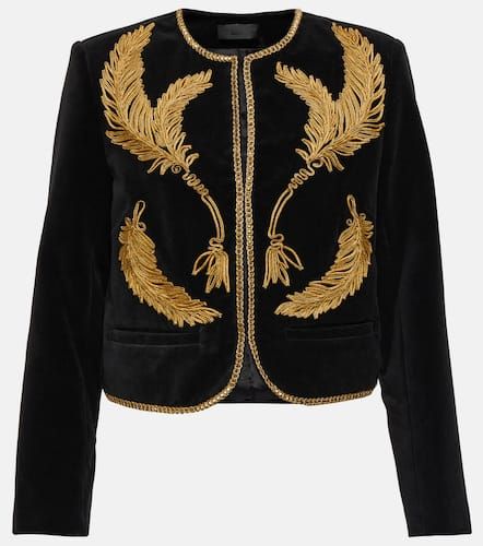 Veste Patsy brodée en velours - Nili Lotan - Modalova