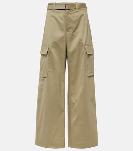 Pantalon ample à taille haute en coton - Sacai - Modalova