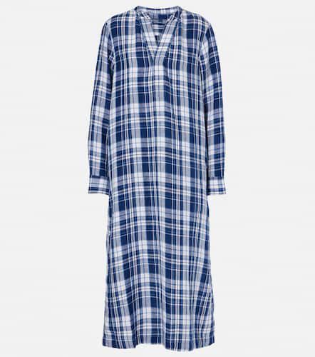 Robe longue Plaids en lin - Polo Ralph Lauren - Modalova