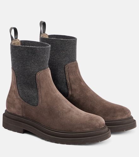 Brunello Cucinelli Bottines en daim - Brunello Cucinelli - Modalova