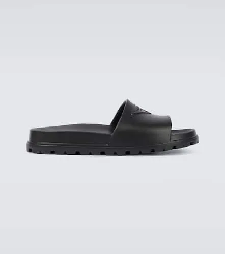 Prada Mules en caoutchouc à logo - Prada - Modalova