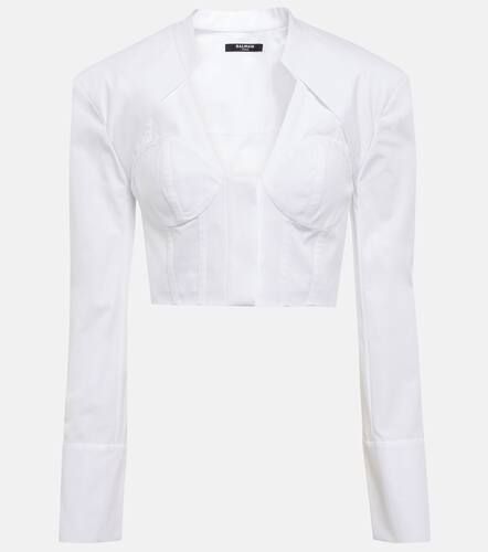 Balmain Chemise raccourcie en coton - Balmain - Modalova