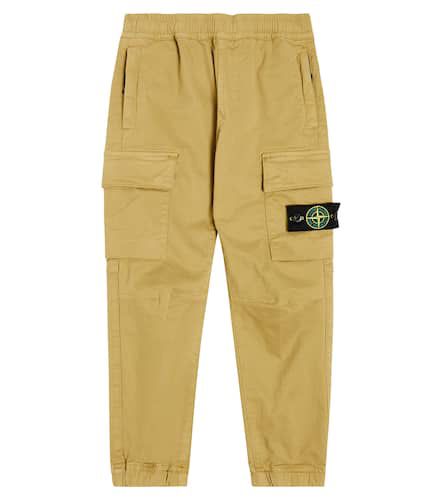 Pantalon cargo Compass en coton mélangé - Stone Island Junior - Modalova