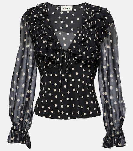 Blouse Lasca en soie à volants - Rixo - Modalova