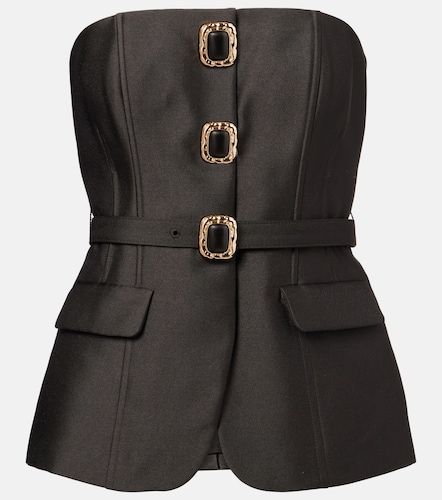 Top bustier en taffetas à ornements - Self-Portrait - Modalova